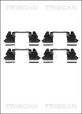 Set accesorii, placute frana 8105 101656 TRISCAN