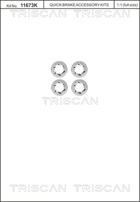 Set surub, disc frana 8105 116014 TRISCAN