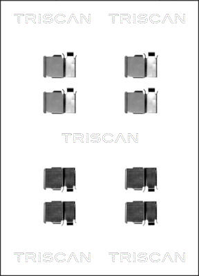 Set accesorii, placute frana 8105 131620 TRISCAN