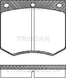 Set placute frana,frana disc 8110 16229 TRISCAN