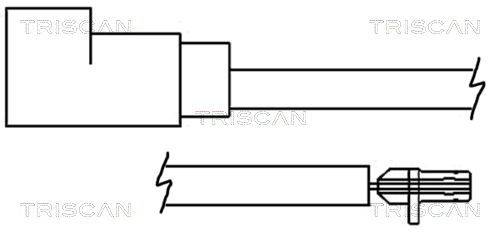 Senzor de avertizare,uzura placute de frana 8115 16001 TRISCAN