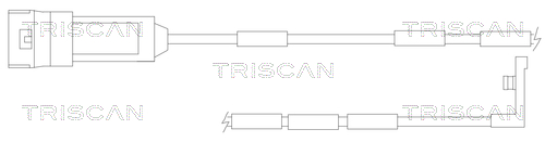 Senzor de avertizare,uzura placute de frana 8115 24001 TRISCAN