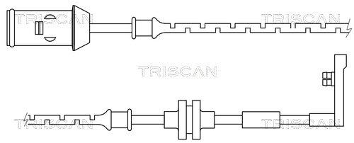 Senzor de avertizare,uzura placute de frana 8115 24013 TRISCAN