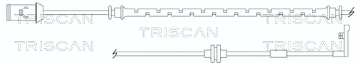 Senzor de avertizare,uzura placute de frana 8115 24017 TRISCAN