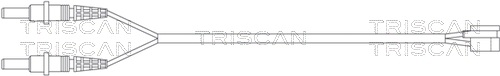 Senzor de avertizare,uzura placute de frana 8115 28002 TRISCAN