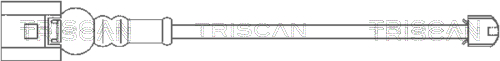 Senzor de avertizare,uzura placute de frana 8115 29015 TRISCAN