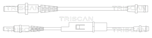 Senzor de avertizare,uzura placute de frana 8115 38003 TRISCAN