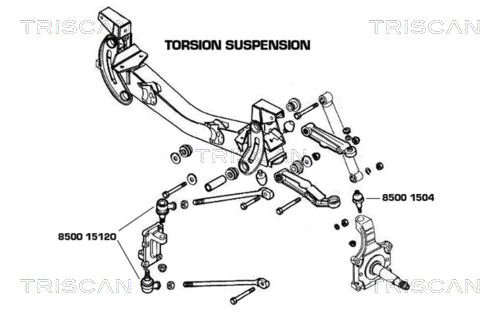 Articulatie sarcina/ghidare 8500 1504 TRISCAN