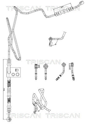 Furtun hidraulic, sistem de directie 8516 29008 TRISCAN