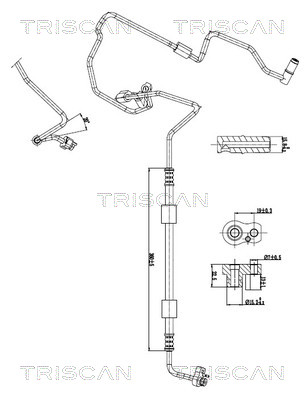 Conducta presiune variabila,aer conditionat 9010 29095 TRISCAN