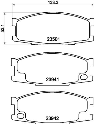 Set placute frana,frana disc T1375 PAGID