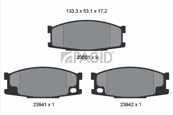 Set placute frana,frana disc T1375N PAGID