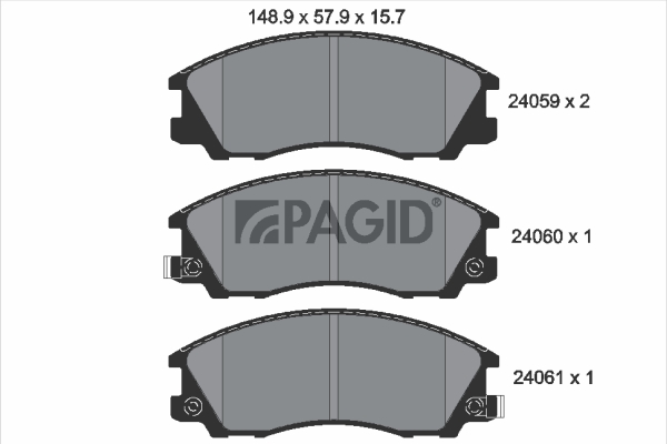 Set placute frana,frana disc T1396N PAGID