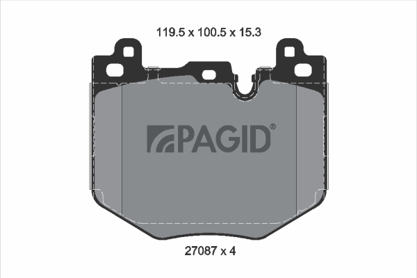 Set placute frana,frana disc T4625N PAGID
