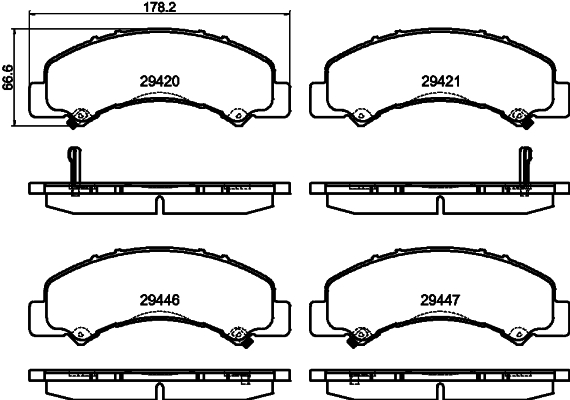Set placute frana,frana disc T2809 PAGID