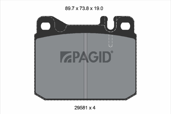 Set placute frana,frana disc C5008N PAGID