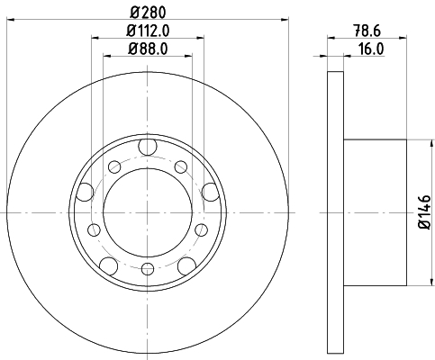 Disc frana 52104 PAGID