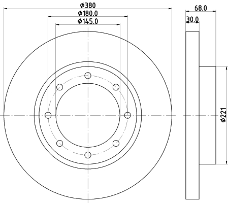 Disc frana 58245 PAGID