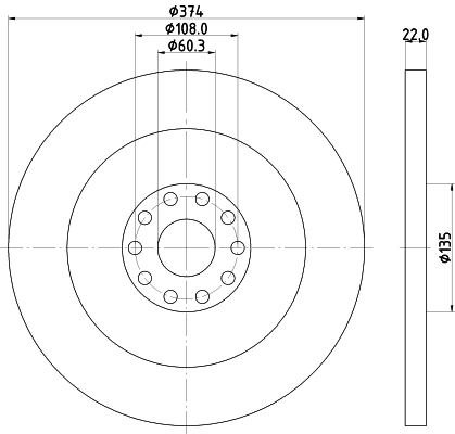Disc frana 58235 PAGID