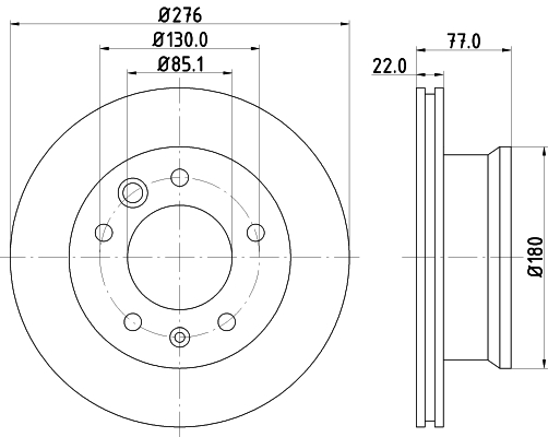 Disc frana 54315 PAGID