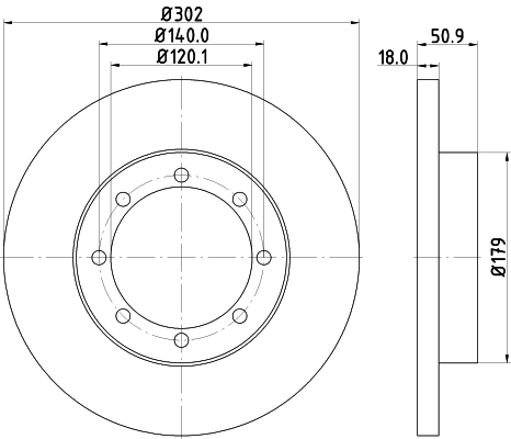 Disc frana 55308 PAGID