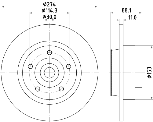 Disc frana 55326 PAGID