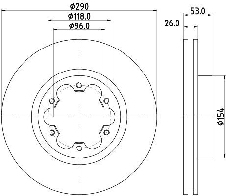 Disc frana 55406 PAGID