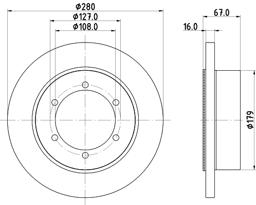 Disc frana 56040 PAGID