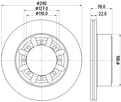 Disc frana 56223 PAGID