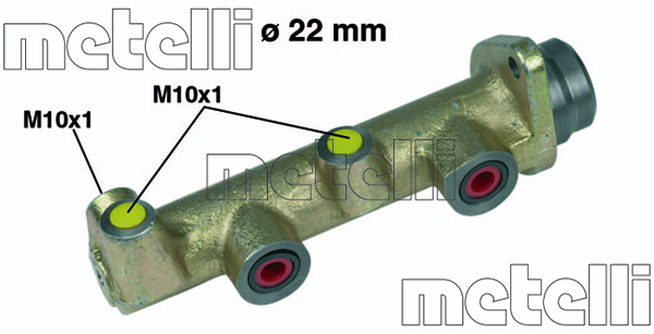 Pompa centrala, frana 05-0134 METELLI