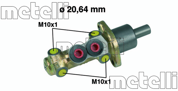 Pompa centrala, frana 05-0207 METELLI