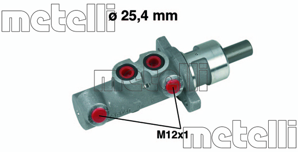 Pompa centrala, frana 05-0275 METELLI