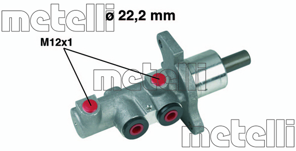 Pompa centrala, frana 05-0293 METELLI