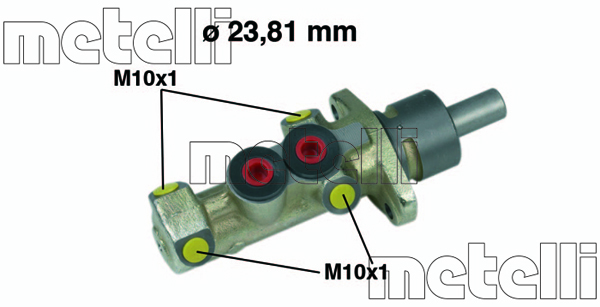 Pompa centrala, frana 05-0299 METELLI