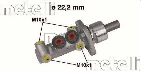 Pompa centrala, frana 05-0302 METELLI