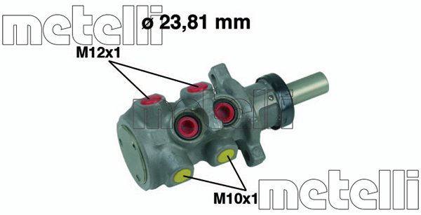 Pompa centrala, frana 05-0312 METELLI