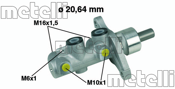 Pompa centrala, frana 05-0346 METELLI