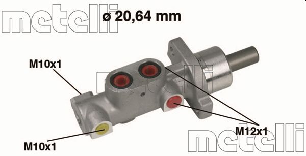 Pompa centrala, frana 05-0357 METELLI