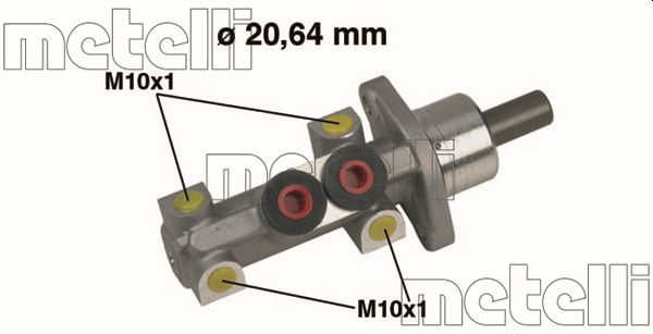Pompa centrala, frana 05-0360 METELLI