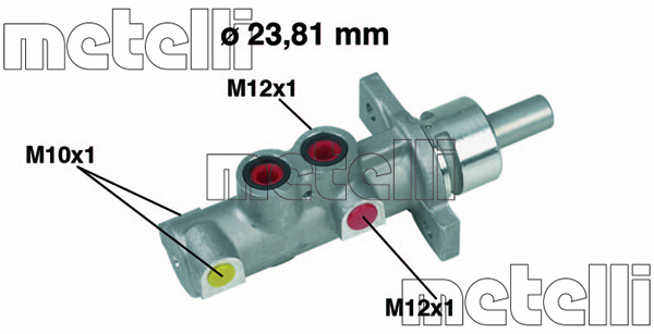 Pompa centrala, frana 05-0362 METELLI