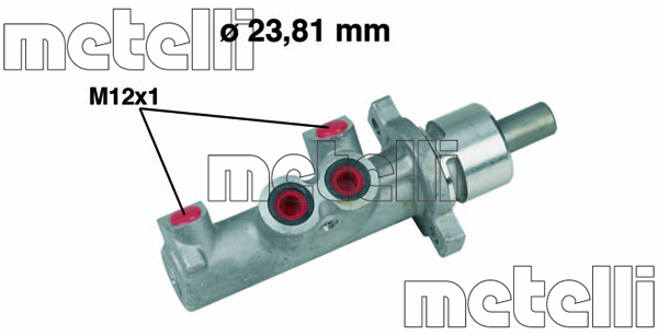 Pompa centrala, frana 05-0366 METELLI