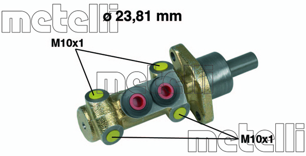 Pompa centrala, frana 05-0398 METELLI