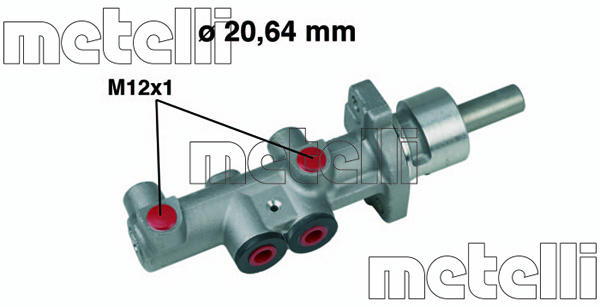 Pompa centrala, frana 05-0404 METELLI