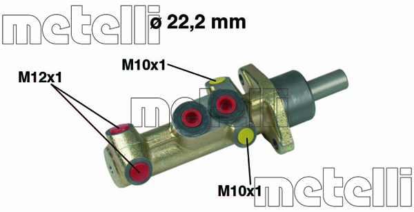 Pompa centrala, frana 05-0417 METELLI