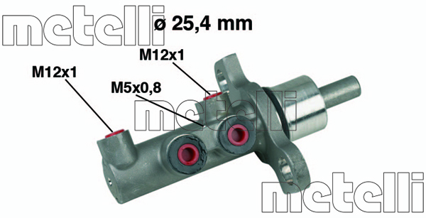 Pompa centrala, frana 05-0439 METELLI