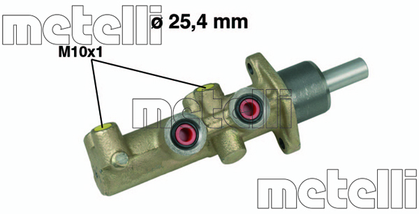 Pompa centrala, frana 05-0481 METELLI