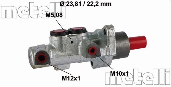 Pompa centrala, frana 05-0518 METELLI