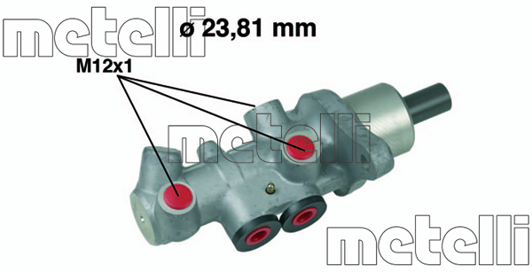 Pompa centrala, frana 05-0536 METELLI