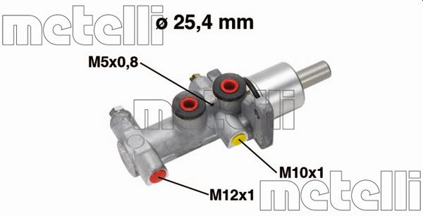 Pompa centrala, frana 05-0554 METELLI