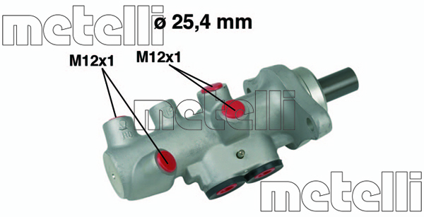 Pompa centrala, frana 05-0607 METELLI